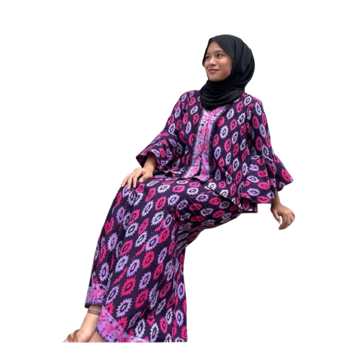 batik, batik top, batik skirt, one set, malaysian batik