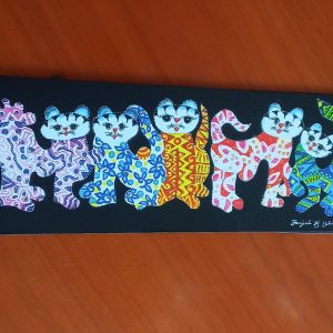 magnet, fridge magnet, batik, painting, original design