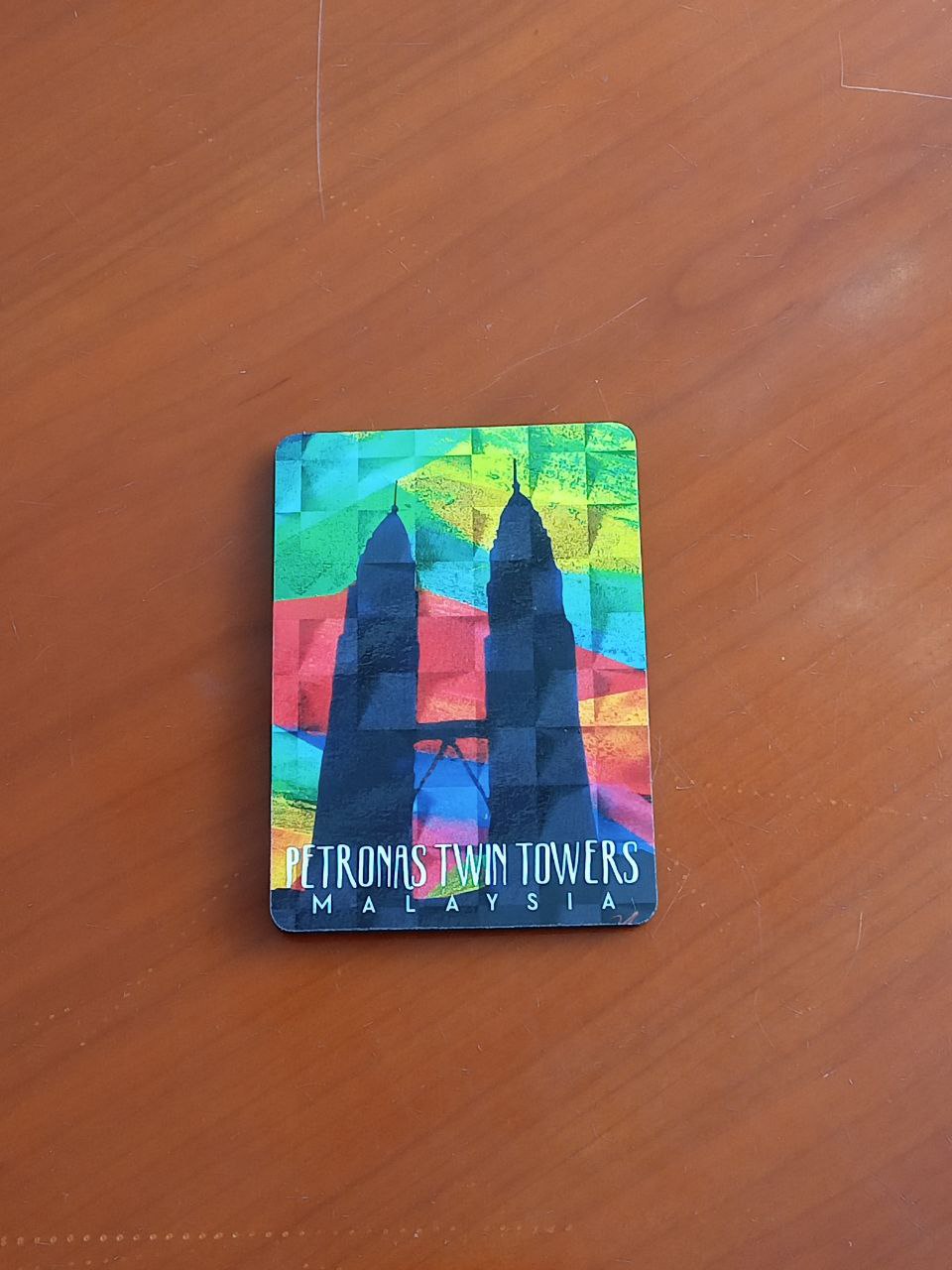 Vivid KLCC magnet, fridge magnet, batik, painting, original design
