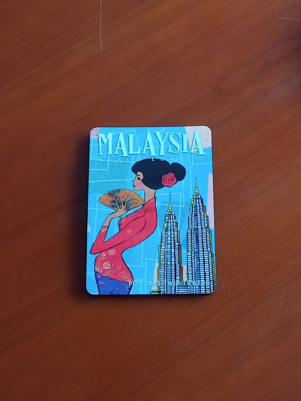 Malaysia Kebaya magnet, fridge magnet, batik, painting, original design
