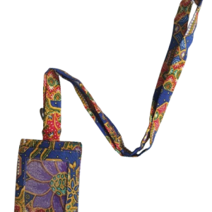 batik, malaysian batik, lanyard, card holder, for cards