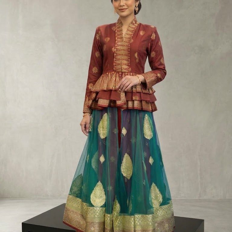 Dress, 2-piece dress, sari, songket, net
